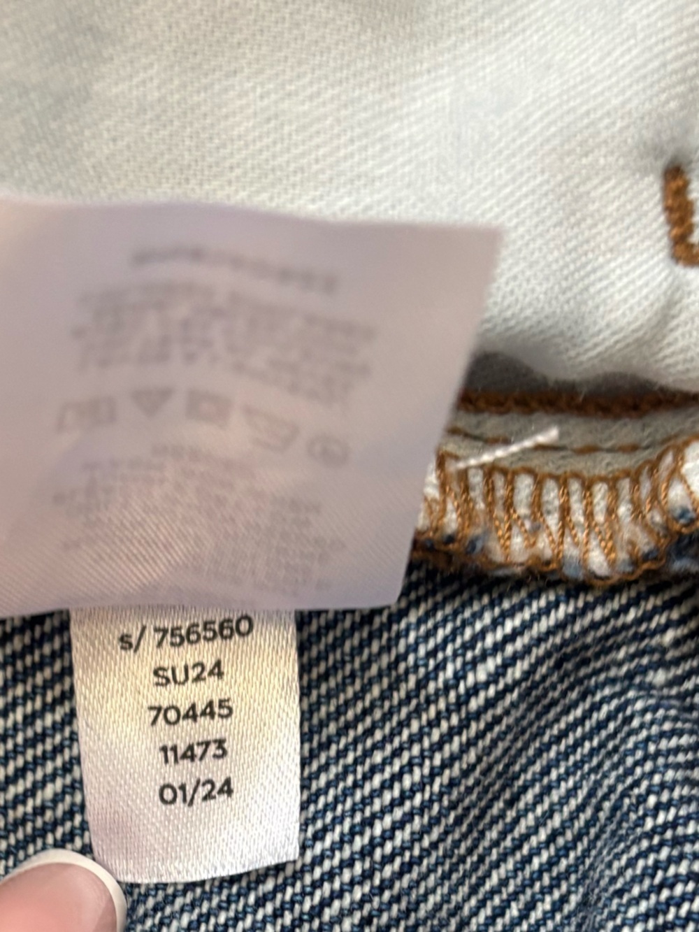 Talbots Loft Wide Leg Cropped Jeans Cuffed Hem High Rise Size 12 Cotton Relaxed - Picture 13 of 13